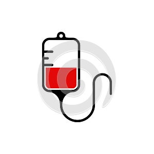 IV Bag Medical Healthcare Icon Vector Template Logo Illustration Design