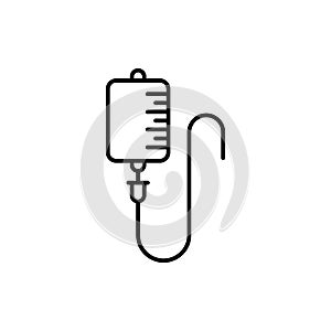 IV Bag Medical Healthcare Icon Vector Template Logo Illustration Design