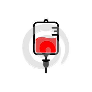 IV Bag Medical Healthcare Icon Vector Template Logo Illustration Design