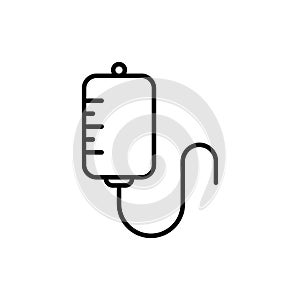 IV Bag Medical Healthcare Icon Vector Template Logo Illustration Design