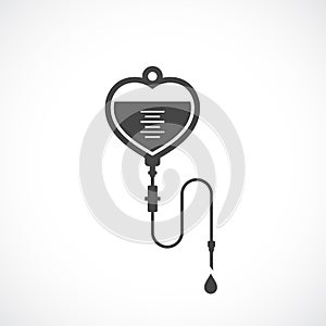 Iv bag vector icon