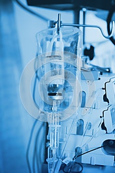 Iv dripping system with the perfusion devices in the night ward