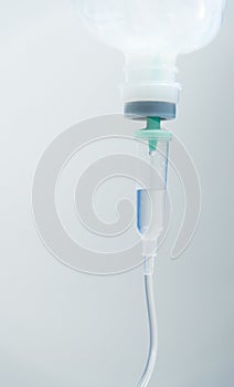IV fluid hanging in hospital