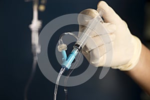 IV Medication Push By Syringe