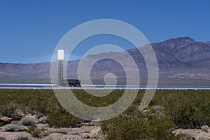 Ivanpah Solar Tower Glowing