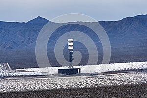 Ivanpah Solar Power Tower And Mirrors