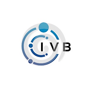 IVB letter technology logo design on white background. IVB creative initials letter IT logo concept. IVB letter design