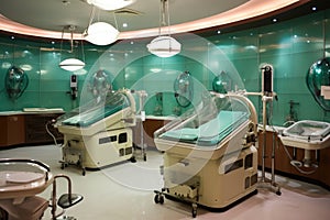 ivf laboratory with incubators and equipment photo