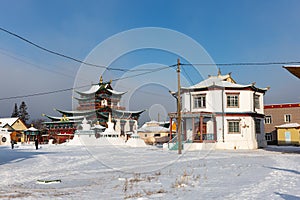 Ivolginsky Buddhist datsan monastery near Ulan-Ude city in Buryatia