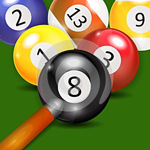 Ivories, Billiard Balls Background