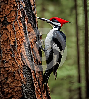 Ivory billed woodpecker, Campephilus principalis,