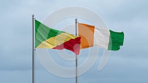 Ivory Coast and Congo-Brazzaville flag