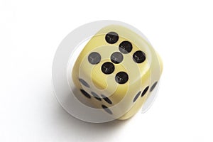 Fun dice with seven eyes