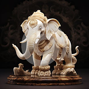 Ivory Elephant Statue
