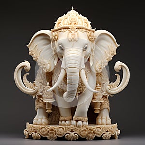 Ivory Elephant Statue