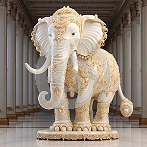 Ivory Elephant Statue