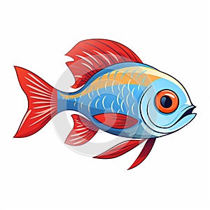 Ivory guppy fish tank cloudy white logo fishing vector wild fish to color best light color for freshwater aquarium