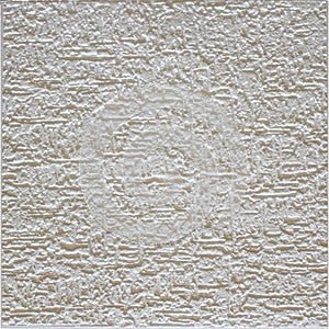 Ivory polystyrene foam ceiling tile, wall panel texture