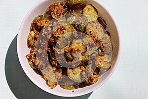 Ivy gourd fry, Indian style