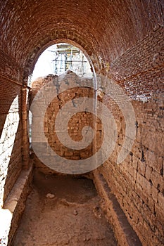 Iwan-e Khosrow in Takht-e Soleiman Ruins , UNESCO world heritage site in Takab , Iran photo