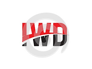 IWD Letter Initial Logo Design Vector Illustration