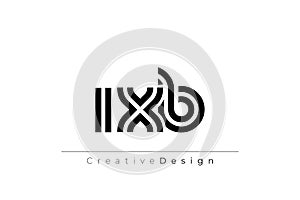 IXB Creative Unique Modern Letter Logo Design