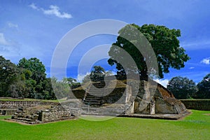 Iximche ancient mayan ruins photo