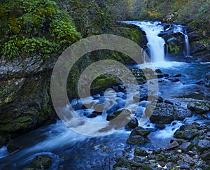 Ixkier Urjaizua. The waterfall of Ixkier is located in the Larraun river next to the greenway of Plazaola, council of Mugiro. photo