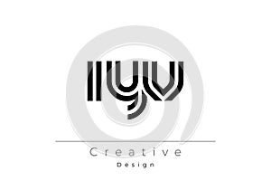 IYV Creative Unique Modern Letter Logo Design