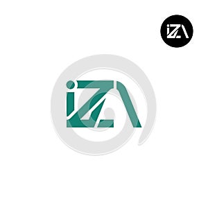 IZA Logo Letter Monogram Design