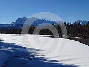 Izar river near Wallgau photo