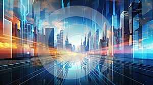 ization global digital background