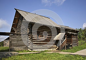 Izba (house) of Kudymov in Khokhlovka. Perm krai. Russia photo