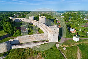Izborsk fortress on a sunny June day. Pskov Region, Russia