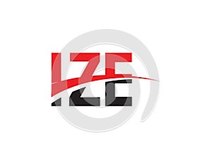 IZE Letter Initial Logo Design Vector Illustration