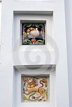 Izmailovo Kremlin in Moscow. Ceramic tiles.