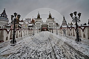Izmailovsky Kremlin, famous ancient Russian landmark
