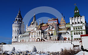 The Izmaylovsky Kremlin built in 1997 historical and architectural and cultural entertainment complex.