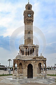 Izmir watch tower saat kulesi in konak square