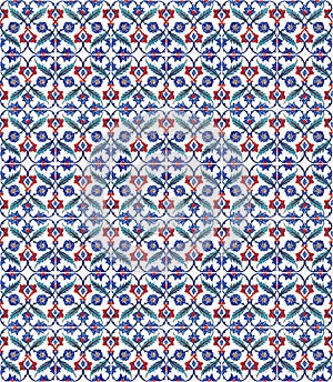 Iznik tile pattern