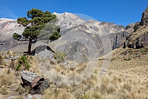 Iztaccihuatl hiking trail photo