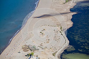 Iztuzu beach and the delta of Dalyan river, Dalyan, Mugla