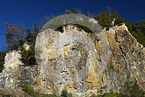 Izumiyama Kaolin Quarry in Arita, Kyushu Island