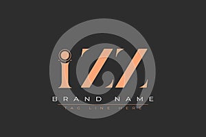 IZZ abstract letter logo design
