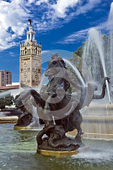 J.C. Nichols Fountain Detail photo