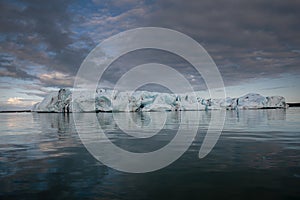 Subtle Reflectiond of Iceberg and Skyacier Lagoon photo