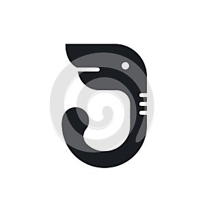 J letter elephant icon vector concept design template