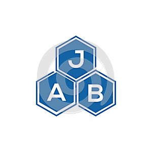 JAB letter logo design on white background.JAB creative initials letter logo concept.JAB vector letter design