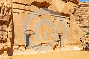 Jabal al banat complex of nabataean tombs, Madain Saleh,  Hegra, Al Ula, Saudi Arabia