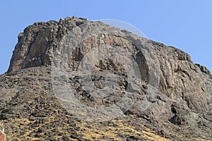 Jabal Nour (Nour Mountain - mountain of light) in Mecca, Saudi Arabia. Prophet Muhammad (peace be upon him) received his first rev